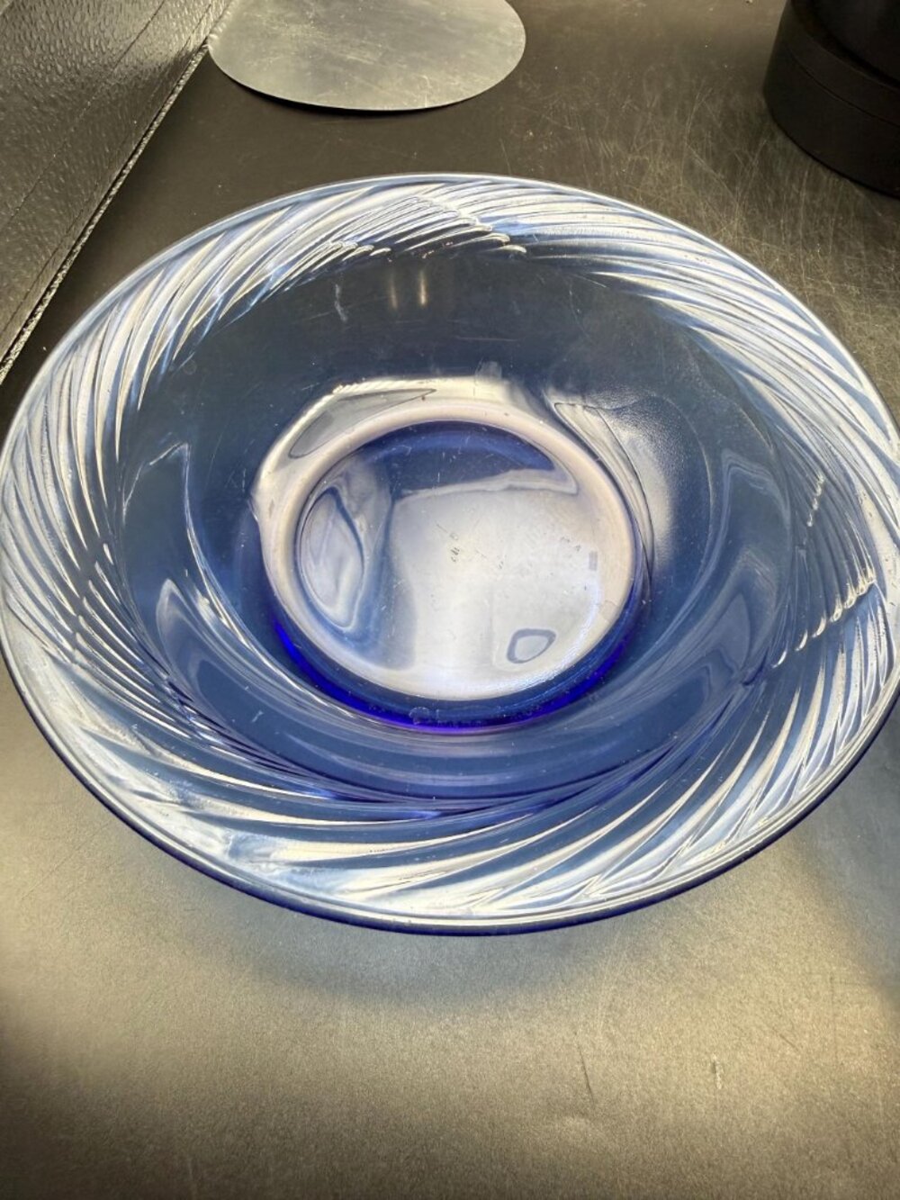 Pyrex Cobalt Blue Festiva Swirl Soup Bowl Set of 2 - Picture 2 of 5